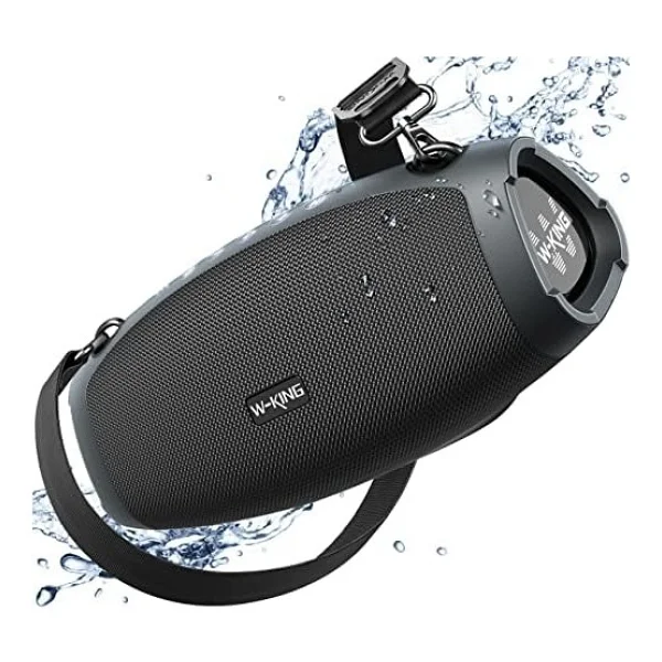 W-Kıng Subwoofer İle Taşınabilir Loud Bluetooth Hoparlör, 70w Taşınabilir Açık Hoparlörler Bluetooth Kablosuz Su Geçirmez, Üçlü Pasif Radyatörler-Derin Bas/Hi-Fi Ses/Dsp/42h/Güç - Standart - Görsel 2