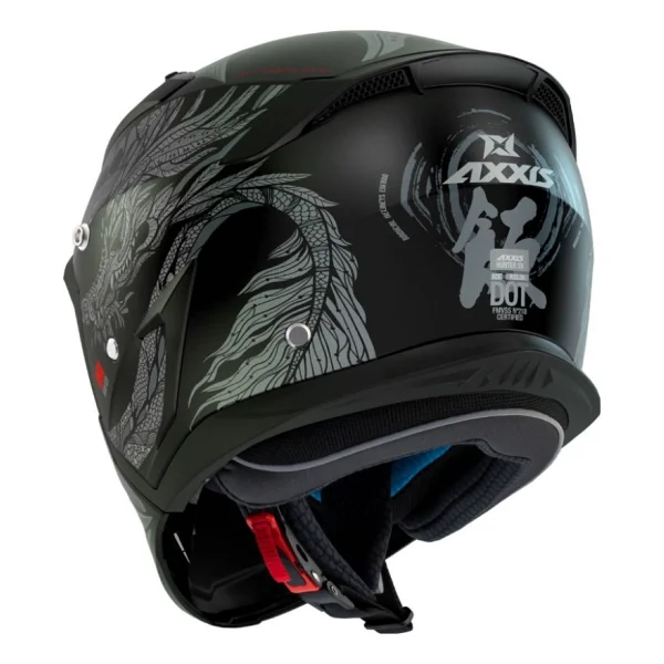 Axxis Motosiklet Kaskı Hunter Sv Oni B2 Matt Gray Sport Moduler Kask Off-Road - Renkli - Görsel 4