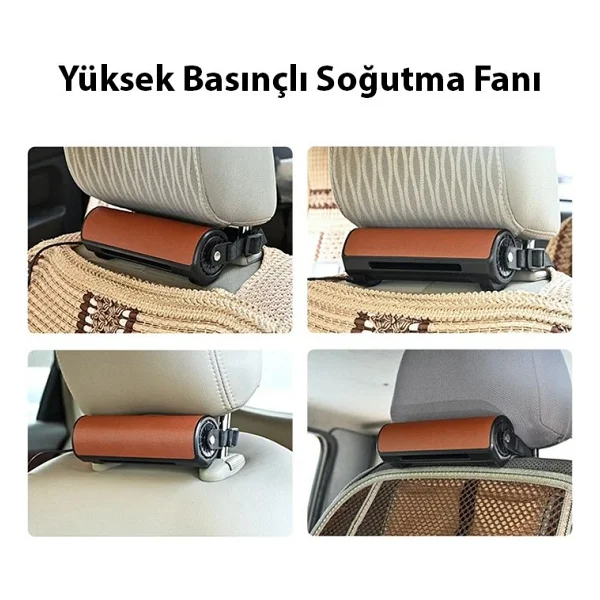 Ally Cf01 Ayarlanabilir Araç Ve Oyuncu Koltuğu Için Havalandırma Soğutma Fanı - USB - Görsel 6