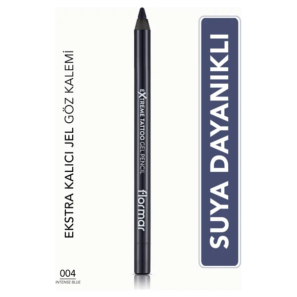 Flormar Extreme Tattoo Gel Pencil 004 Intense Blue Göz Kalemi - Görsel 8