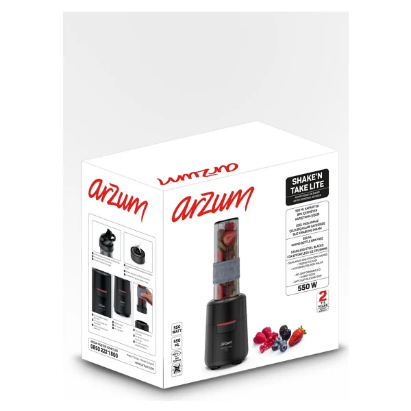 Arzum Ar1191 Shake'n Take Blend 550 W Kişisel Blender - Görsel 10