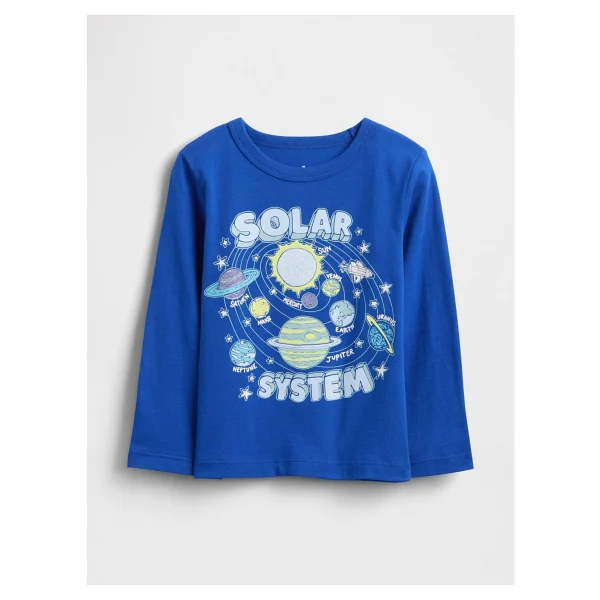 Gap Erkek Bebek Sarı Grafik Baskılı T-Shirt - 6 - 12 Ay - Görsel 5
