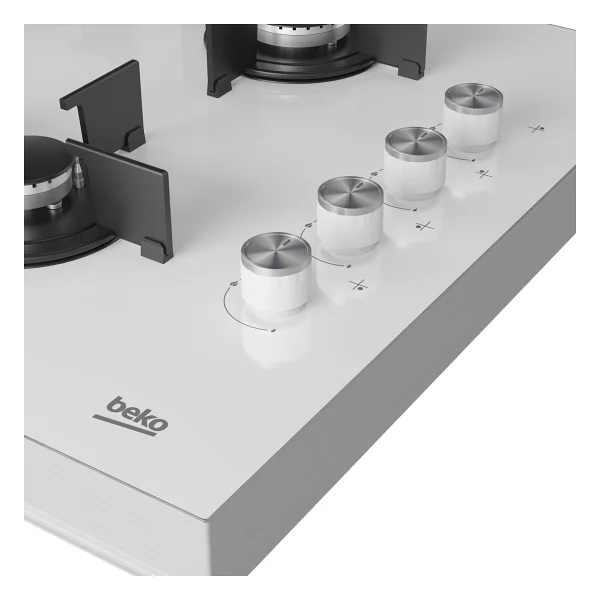 Beko Bstoc 827 B Beyaz Cam Set Üstü Ocak - Görsel 9