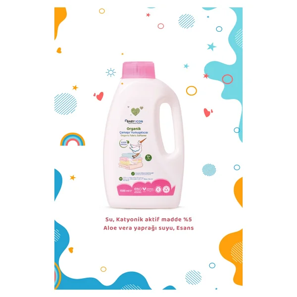 Baby Icon Organik Çamaşır Yumuşatıcı 1500 Ml - Görsel 2
