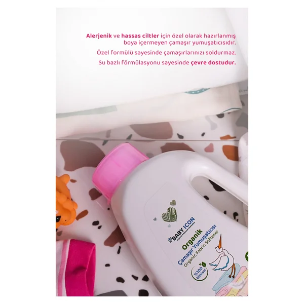 Baby Icon Organik Çamaşır Yumuşatıcı 1500 Ml - Görsel 3