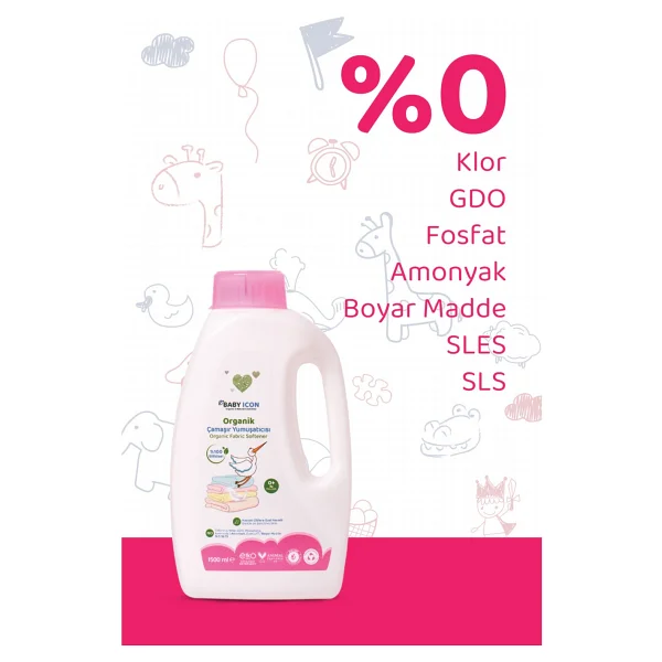 Baby Icon Organik Çamaşır Yumuşatıcı 1500 Ml - Görsel 4