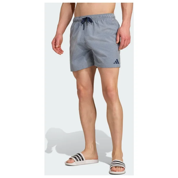 Adidas Seersucker Striped 5-Inch Jx2674 Gri Erkek Deniz Şortu - Görsel 9