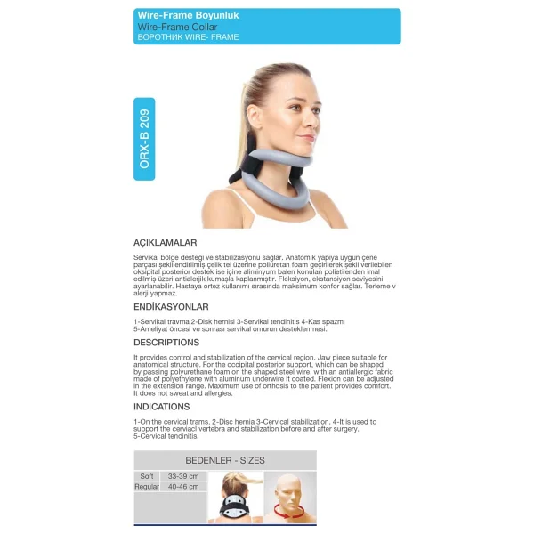 Orlex Orx-B209 Wire-Frame Servikal Boyunluk - Görsel 5