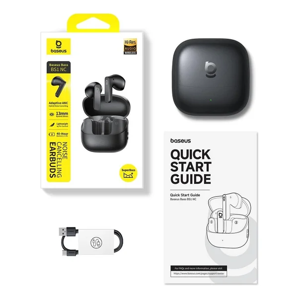 Baseus Bass Bs1 Nc ANC TWS Kulak İçi Bluetooth Kulaklık - Görsel 6