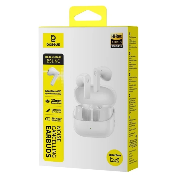 Baseus Bass Bs1 Nc ANC TWS Beyaz Kulak İçi Bluetooth Kulaklık - Görsel 10