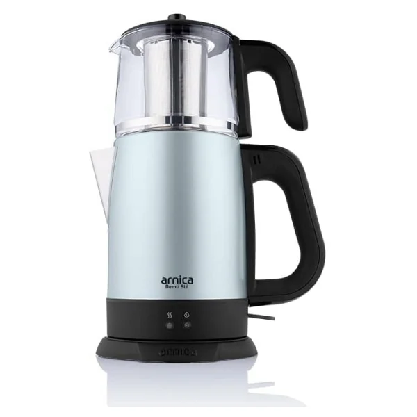 Arnica IH33203 Demli Stil 1800 W Yeşil Cam Demlikli Çay Makinesi - Görsel 3