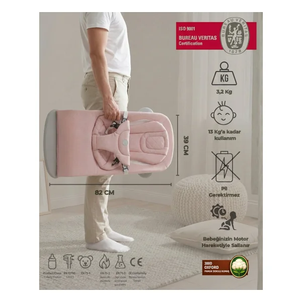 Will Bouncer Side Pink Ana Kucağı - Görsel 4