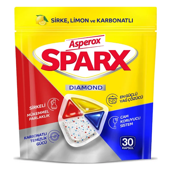 Asperox Sparx Bulaşık Makinesi Tableti 30'lu - Görsel 2