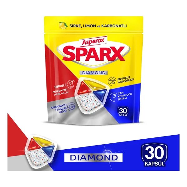 Asperox Sparx Bulaşık Makinesi Tableti 30'lu - Görsel 3