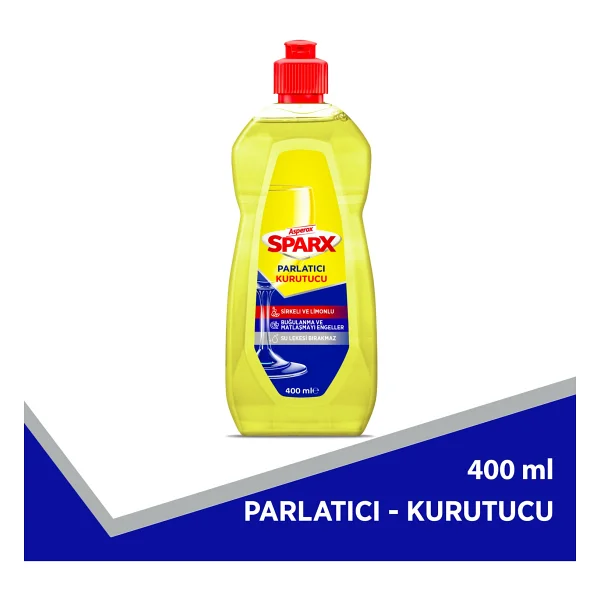 Asperox Sparx Bulaşık Makinesi Parlatıcı 400 ml - Görsel 7