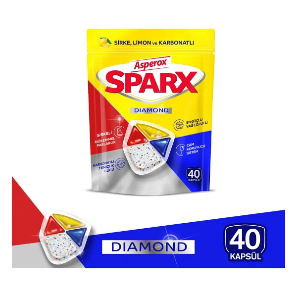 Asperox Sparx Bulaşık Makinesi Tableti 40'lı - Görsel 3