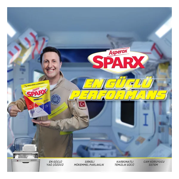 Asperox Sparx Bulaşık Makinesi Tableti 40'lı - Görsel 5