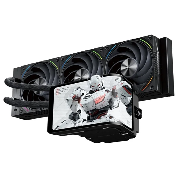 Thermalright Rainbow Vision 360 Turbo Argb White 360mm Intel-AMD Uyumlu Işlemci Sıvı Soğutucu - Beyaz - Görsel 10