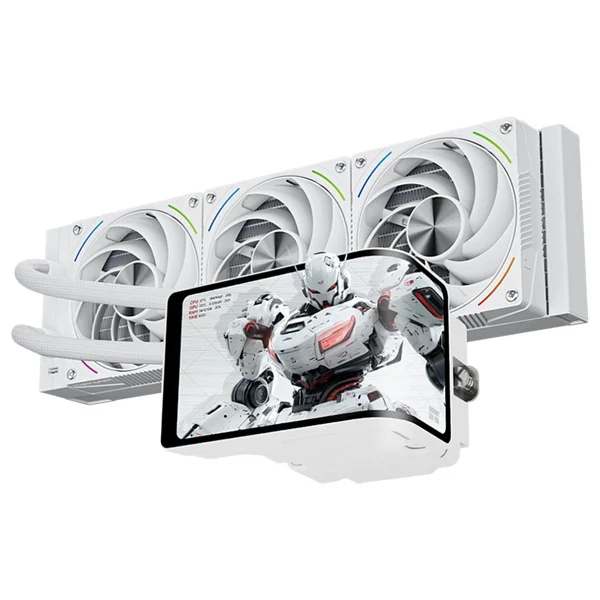 Thermalright Rainbow Vision 360 Turbo Argb White 360mm Intel-AMD Uyumlu Işlemci Sıvı Soğutucu - Beyaz - Görsel 9