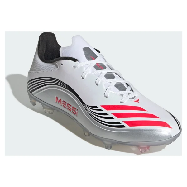 Adidas F50 Messi League Fg/Mg Jp7446 Beyaz-Gri Erkek Krampon - Görsel 2