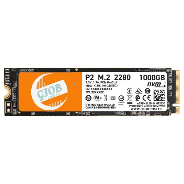 Gjob 1tb Nvme SSD 1tb M2 Nvme SSD Disk 1tb M2 SSD - Görsel 2