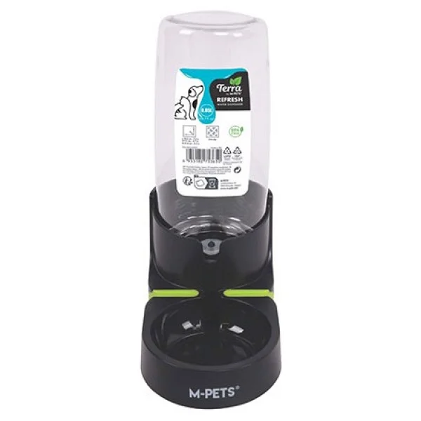 M-Pets Refresh 800 ml Siyah Su Kabı - Görsel 2