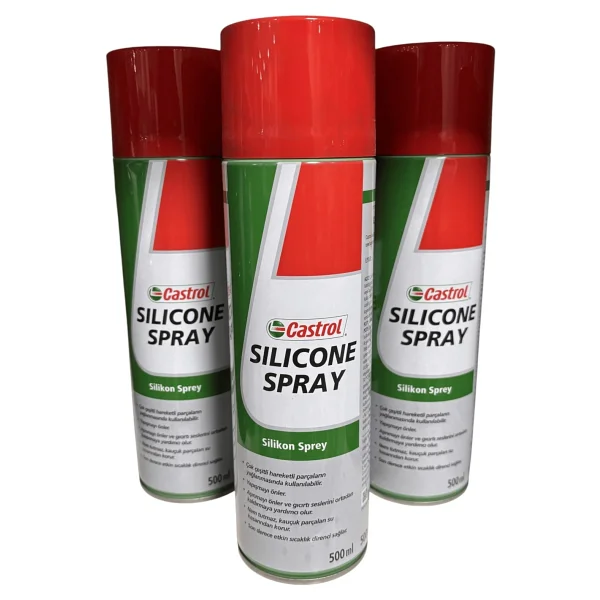 Castrol Silikon Sprey 500ml Lastik Ve Plastik Koruyucu Parlatıcı - 500 Ml - Görsel 2