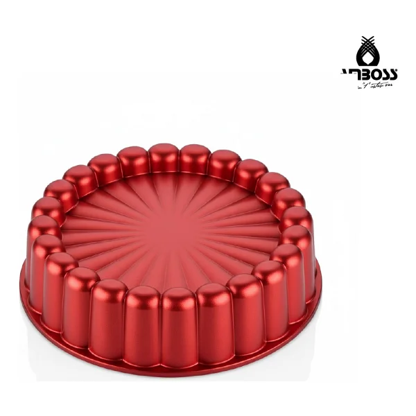 Amboss Ametist Kırmızı 26 Cm Döküm Tart Kalıbı - Görsel 2