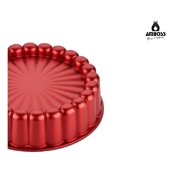Amboss Ametist Kırmızı 26 Cm Döküm Tart Kalıbı - Görsel 4