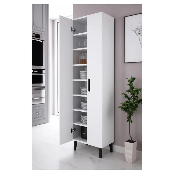 Alesta Life 2 Kapaklı 8 Raflı Çok Amaçlı Dolap - Görsel 6