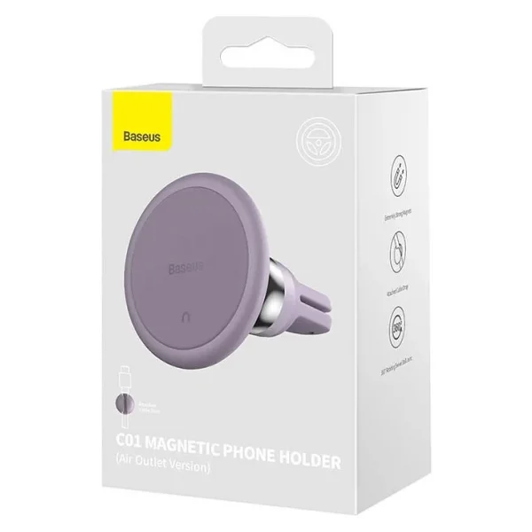 Baseus C01 Magnetic Air Vent Araç Telefon Tutucu - Görsel 4