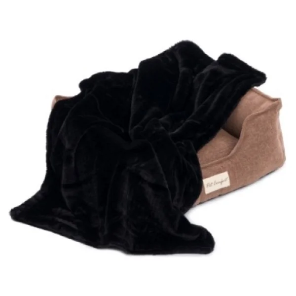 Pet Comfort Lodix Siyah Kedi Ve Köpek Battaniyesi S 70x50cm - 50 X 70 Cm - Görsel 4