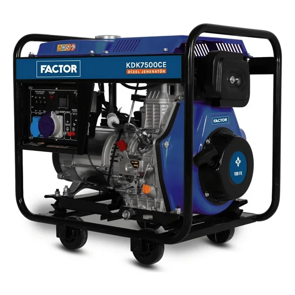 Factor Kdk7500ce 6.9 Kva İpli/Marşlı Dizel Jeneratör - Görsel 2
