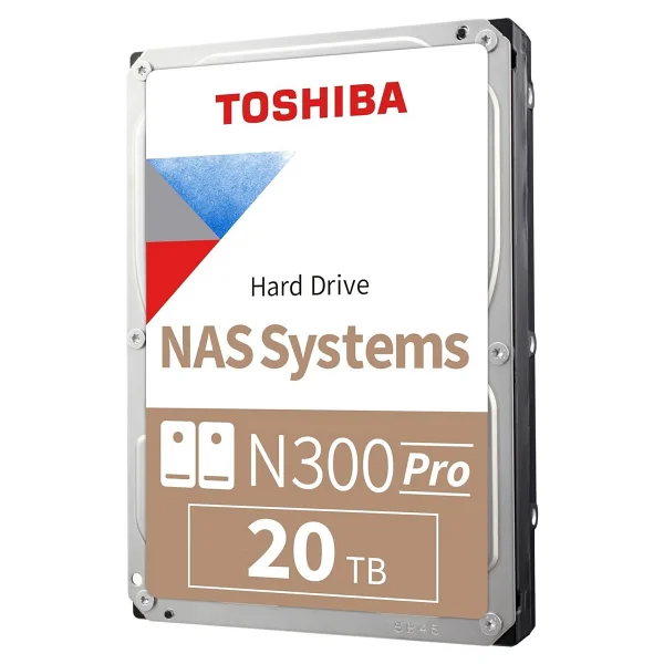 Toshiba N300 Pro 20tb Büyük Ölçekli İş Nas (24 Bölmeye Kadar) 3,5 İnç Dahili Sabit Sürücü - 300 TB/Yıl'a Kadar İş Yükü Oranı Cmr Sata 6 GB/S 7200 Rpm 512 MB Önbellek - Hdwg62axzstb - Görsel 6