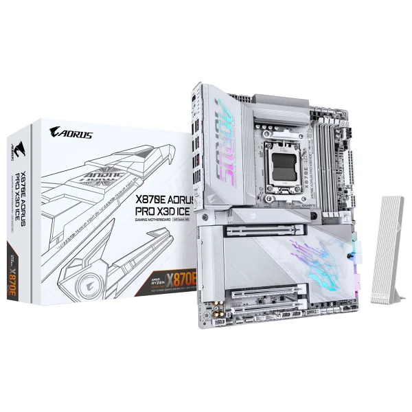 Gigabyte X870e Aorus Pro X3d Ice AMD Am5 DDR5 Atx Anakart - Görsel 6