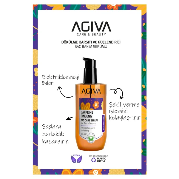 Agiva Caffeine Ginseng Pro Care 100 Ml Saç Serumu - Görsel 3