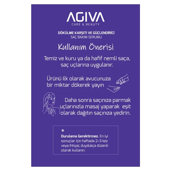 Agiva Caffeine Ginseng Pro Care 100 Ml Saç Serumu - Görsel 4