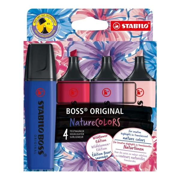 Stabilo Boss Naturecolors Wildflower 4'lü Fosforlu Kalem Seti - Görsel 6