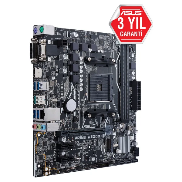 Asus Prime A320M-E AMD AM4 DDR4 Micro ATX Anakart - Görsel 2