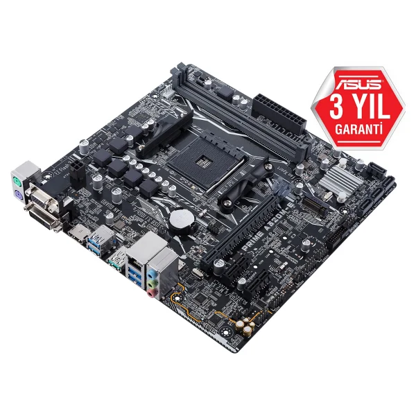 Asus Prime A320M-E AMD AM4 DDR4 Micro ATX Anakart - Görsel 3