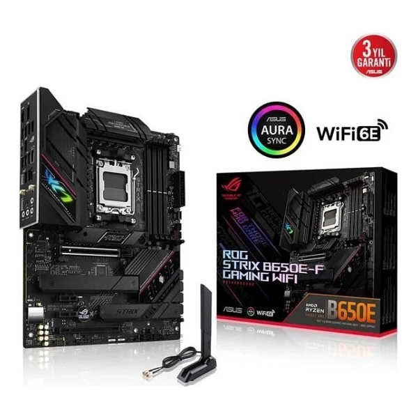 Asus Rog Strix B650e-F Gaming Wi-Fi AMD Am5 DDR5 Atx Anakart - Görsel 6