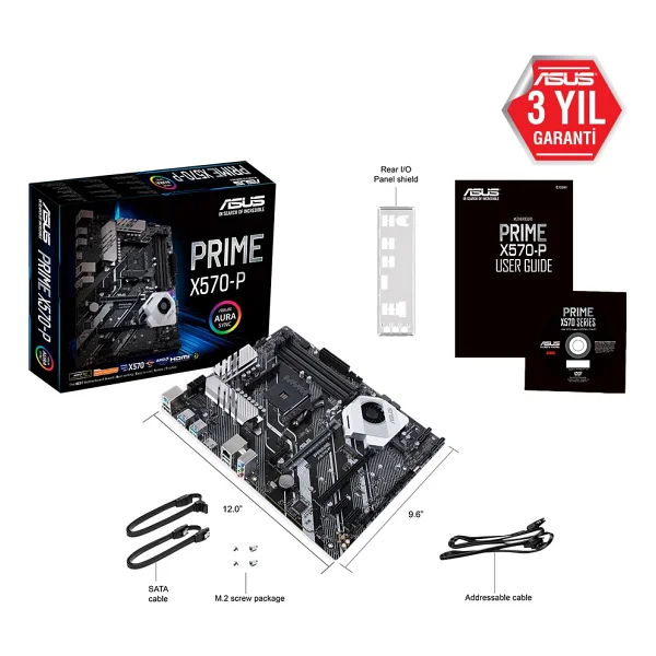 Asus Prime X570-P AMD Am4 DDR4 Atx Anakart - Görsel 7
