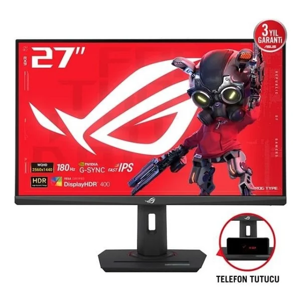 Asus Rog Strix Xg27acs 27" 1 Ms 2k Pivot Ips 180 Hz Oc Oyuncu Monitörü - Görsel 10