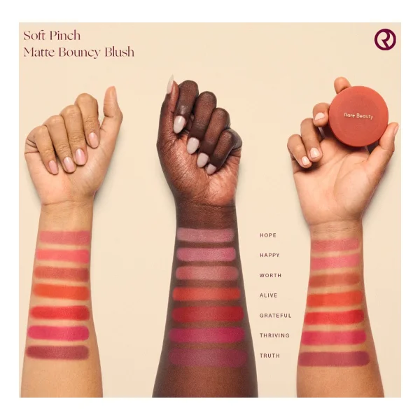 Rare Beauty Soft Pinch Matte Bouncy Happy Krem Allık - Görsel 3