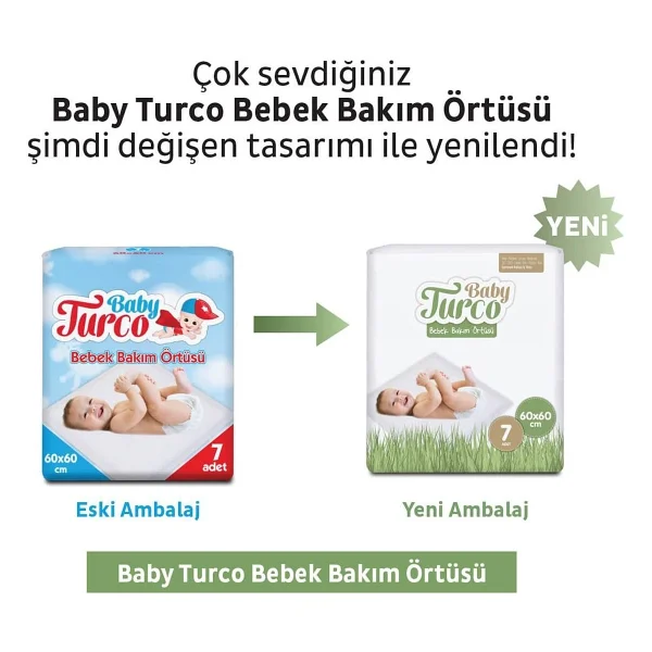 Baby Turco 60x60 Cm 7'li 5 Paket Bebek Bakım Örtüsü - Görsel 10