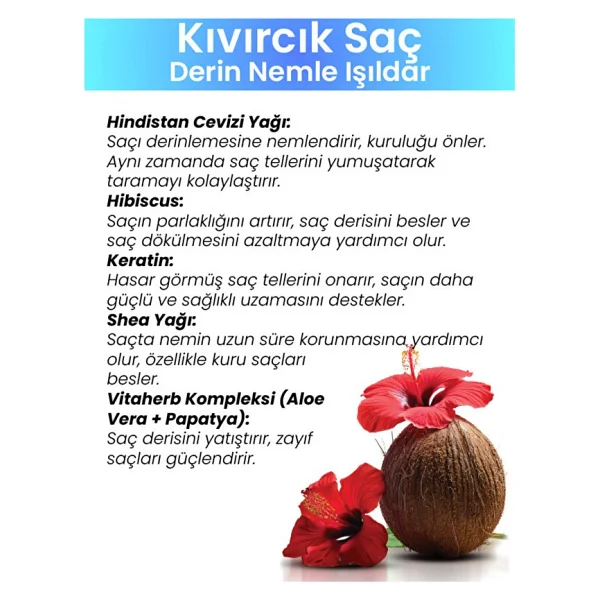 Ashley Joy Bukle Belirginleştirici 150 Ml Durulanmayan Saç Kremi - Görsel 3