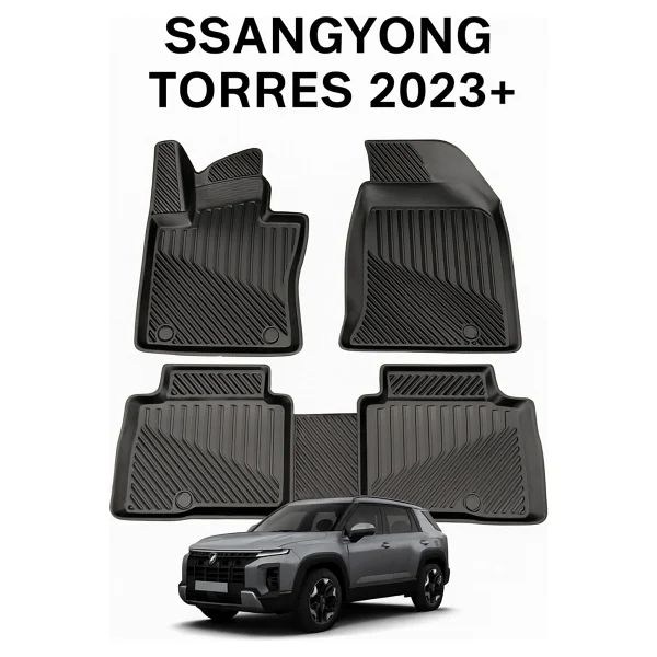Black Gold Ssangyong Torres 2023+ Uyumlu 3d Oto Paspas Premium - Görsel 3