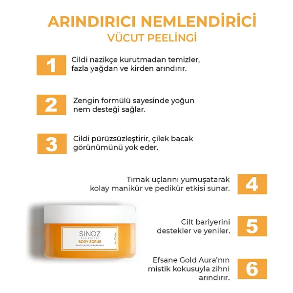 Sinoz Arındırıcı Nemlendirici 300 Gr Vücut Peelingi - Görsel 5