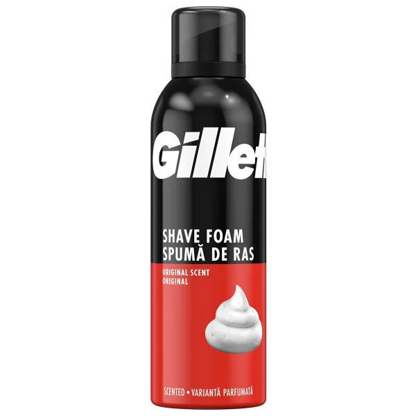 Gillette Normal Tıraş Köpüğü 200 Ml Erkekler İçin Hassas Cilt Dostu Ürün - Tıraş Köpüğü Normal 200 Ml - Görsel 2