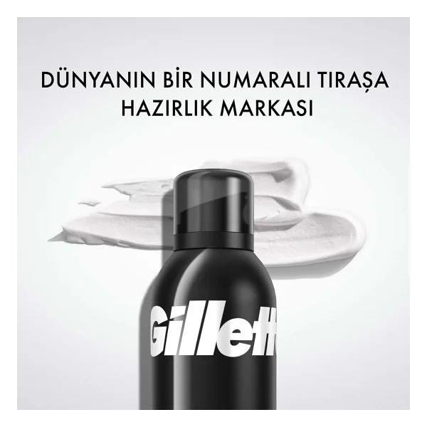 Gillette Normal Tıraş Köpüğü 200 Ml Erkekler İçin Hassas Cilt Dostu Ürün - Tıraş Köpüğü Normal 200 Ml - Görsel 4